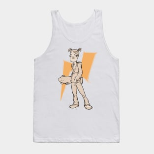 Surfskate girl illustration Tank Top